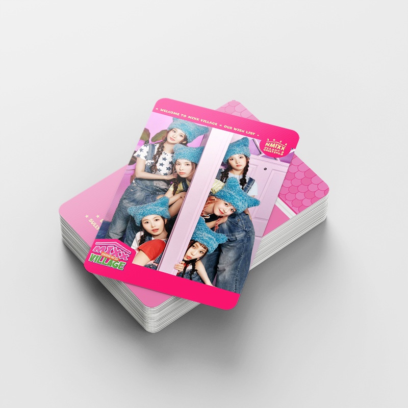 NMIXX Album VILLAGE Photocard Lomo Card Postcard Stickers 92pcs/box