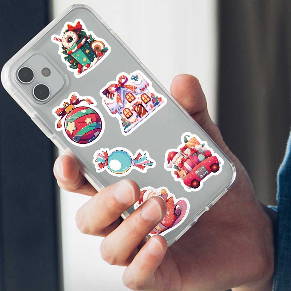 Bộ 50 Miếng Dán Trang Trí Mũ Bảo Hiểm / Xe Đạp / Mũ Bảo Hiểm Chống Thấm Nước In Họa Tiết graffiti Độc Đáo