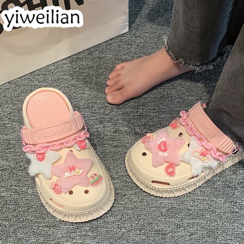 YIWEILIAN dép cross chống trơn trượt thời trang đi chơi cá tính dành cho nữ 41Z231009 FBT2392W6U