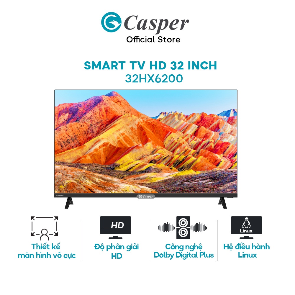 Smart TV Casper 32 inch HD màn hình LED 32HX6200 - Điện máy Minh Chi