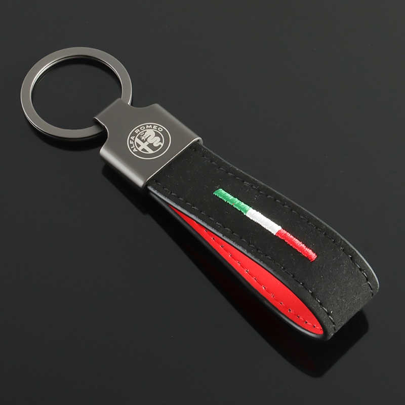Móc Chìa Khóa Bằng Da Lộn Cho fiat 500 abarth logo zerocento 1100 Scorpion