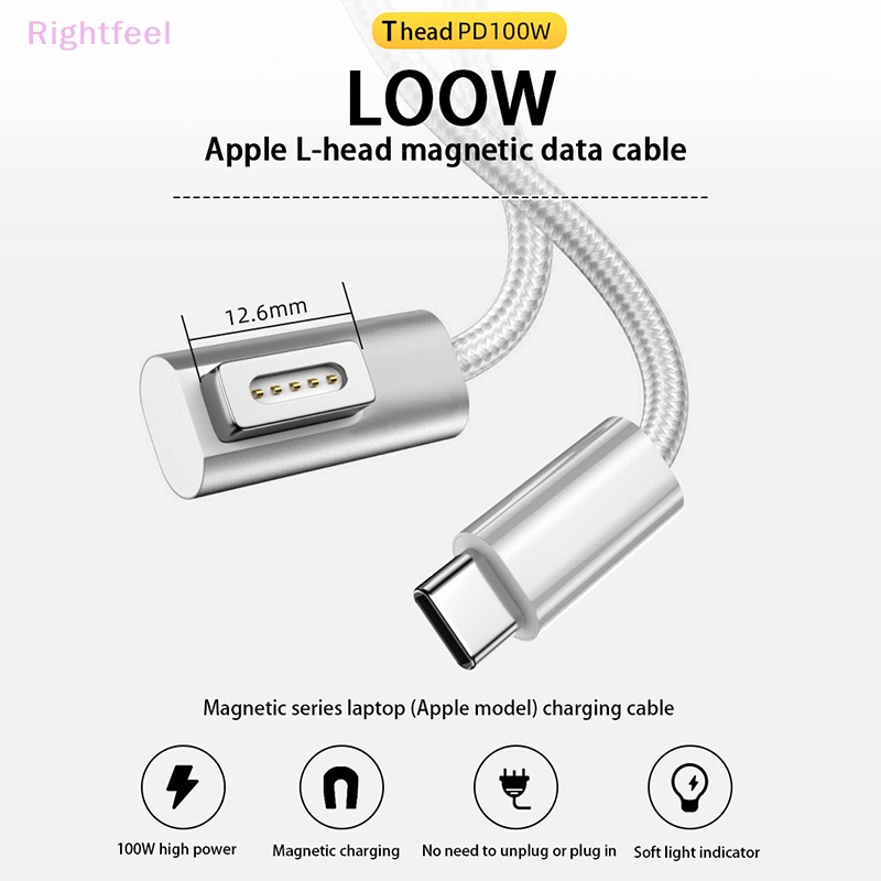 Dây Cáp Sạc Nhanh 1.8m 100w usb type-c Sang magsafe 1 2 Phích Cắm Cho laptop Mới