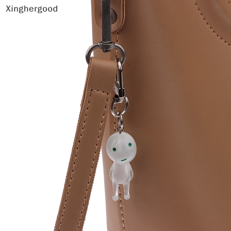 Xinghergood Móc Chìa Khóa resin Hình Người Ngoài Hành Tinh Màu Dạ Quang Dễ Thương