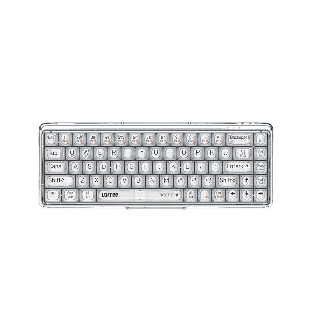 Bàn phím cơ không dây Lofree 1% Transparent - Bluetooth Keyboard