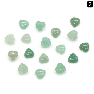 Nhẫn Mặt Trái Tim Pha Lê Tự Nhiên 10mm