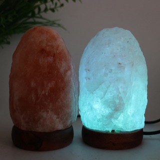 Đèn Muối Himalayan Pha Lê Thay Đổi Màu Sắc Sạc USB
