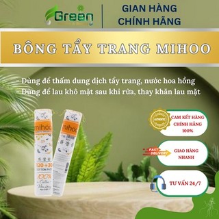 MIHOO - BÔNG TẨY TRANG (150 MIẾNG)