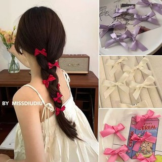 Kẹp tóc nơ ruy băng mini 3cm nhiều màu sắc ngọt ngào dễ thương