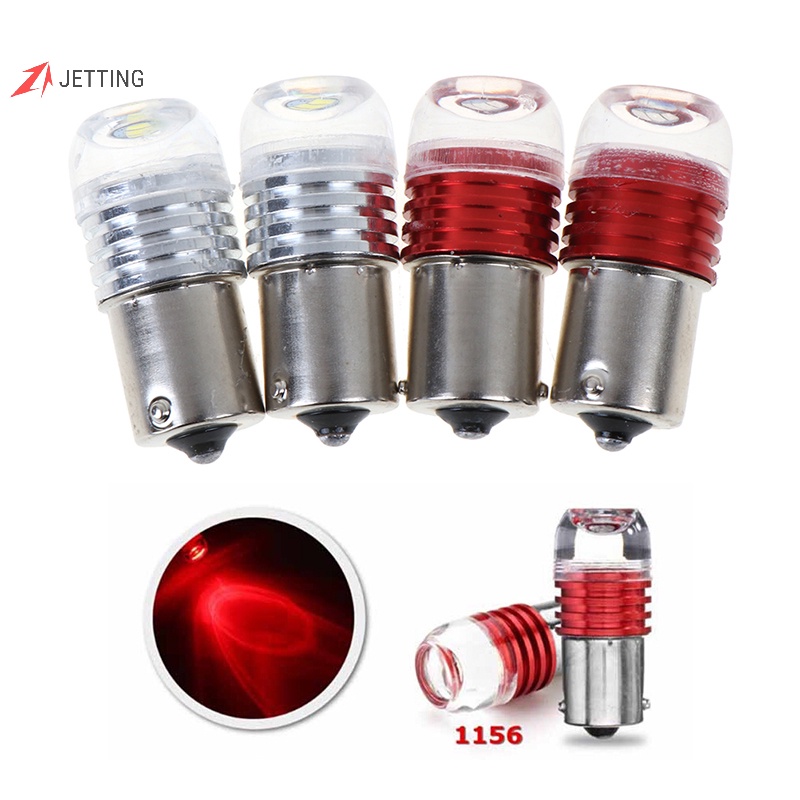 Set 2 Đèn Led 3 Bóng 1156 Ánh Sáng Trắng / Đỏ Gắn Đuôi Xe Hơi