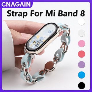 Dây đeo thay thế bằng da bện thoáng khí có thể điều chỉnh cho xiaomi mi band 8 / mi band 8 nfc