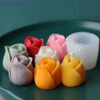 Khuôn silicon làm xà phòng handmade hình hoa tulip 3d diy