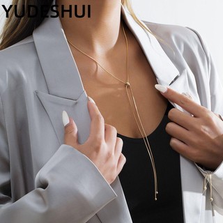 YUDESHUI Vòng cổ choker tua rua và bóng tròn bằng đồng nhiều màu sắc tùy chọn thời trang dành cho nữ