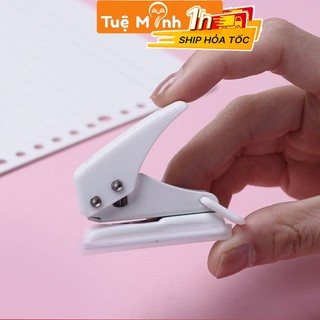 Bấm lỗ màu pastel mini K83 Dụng cụ bấm lỗ giấy hình tròn nhỏ gọn tiện dụng