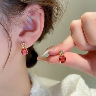 Bông Tai Mạ Vàng 18K Đính Đá zircon Sang Trọng Thời Trang