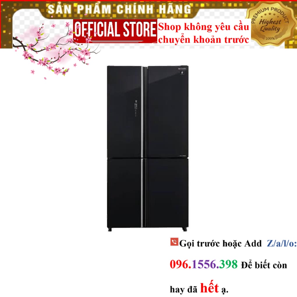Tủ lạnh Sharp Inverter 572 lít SJ-FXP640VG-BK Màu đen ||Sale