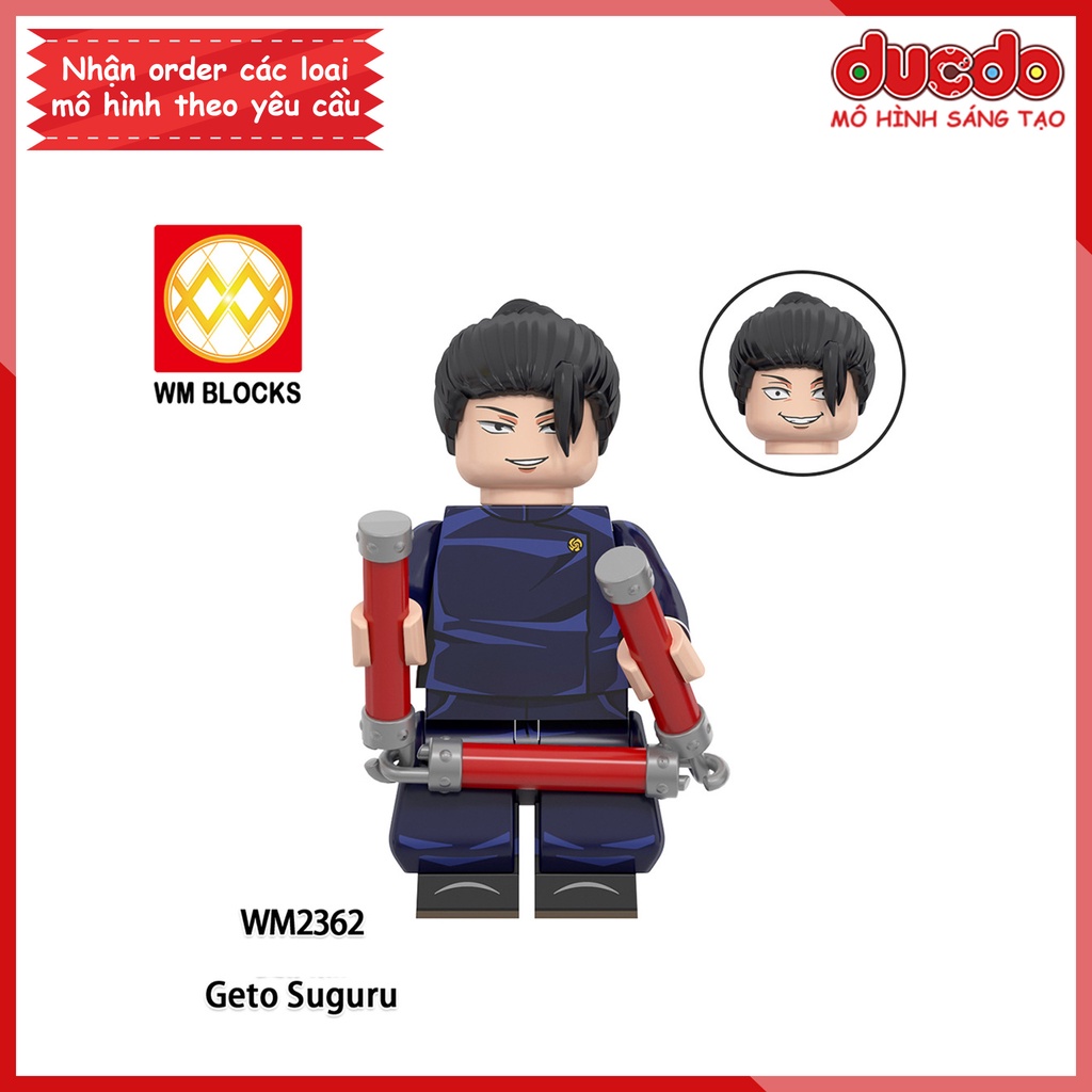 Minifigures nhân vật Anime Chú Thuật Hồi Chiến Jujutsu Kaisen - Đồ chơi Lắp ghép Xếp hình Mini Mô hình WM WM6140