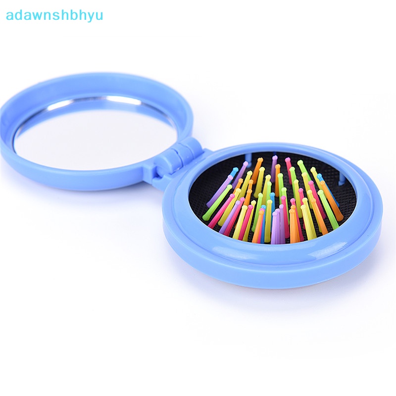 Lược Gấp Tích Hợp Gương Du Lịch adawnshbhyu