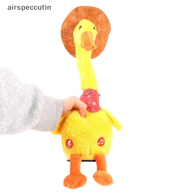 Đồ Chơi Vịt Nhồi Bông Điện Tử Nhảy Múa Có Âm Thanh Sạc usb