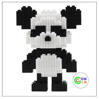 Đồ chơi lắp ráp Bearbrick gấu trúc mini mô hình gấu panda cho bé trẻ em thông minh Gon Gin