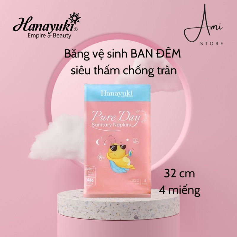 Băng Vệ Sinh HANAYUKI siêu thấm, thông thoáng HANAYUKI - Đoàn Di Băng