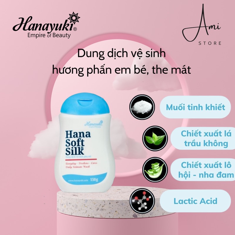 Dung dịch vệ sinh VB Soft Silk, DDVS Hanayuki , Đoàn Di Băng