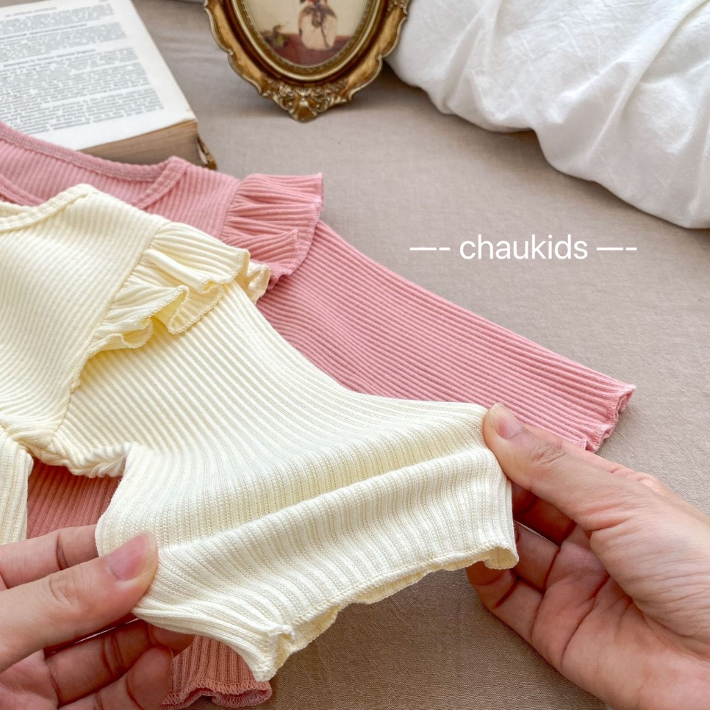 SALE BỘ TĂM BABY DÀI TAY DÁNG DOLL CHO BÉ SIZE 6-16
