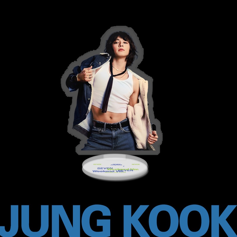 Tượng Trưng Bày Nhân Vật jungkook Hai Mặt Bằng acrylic