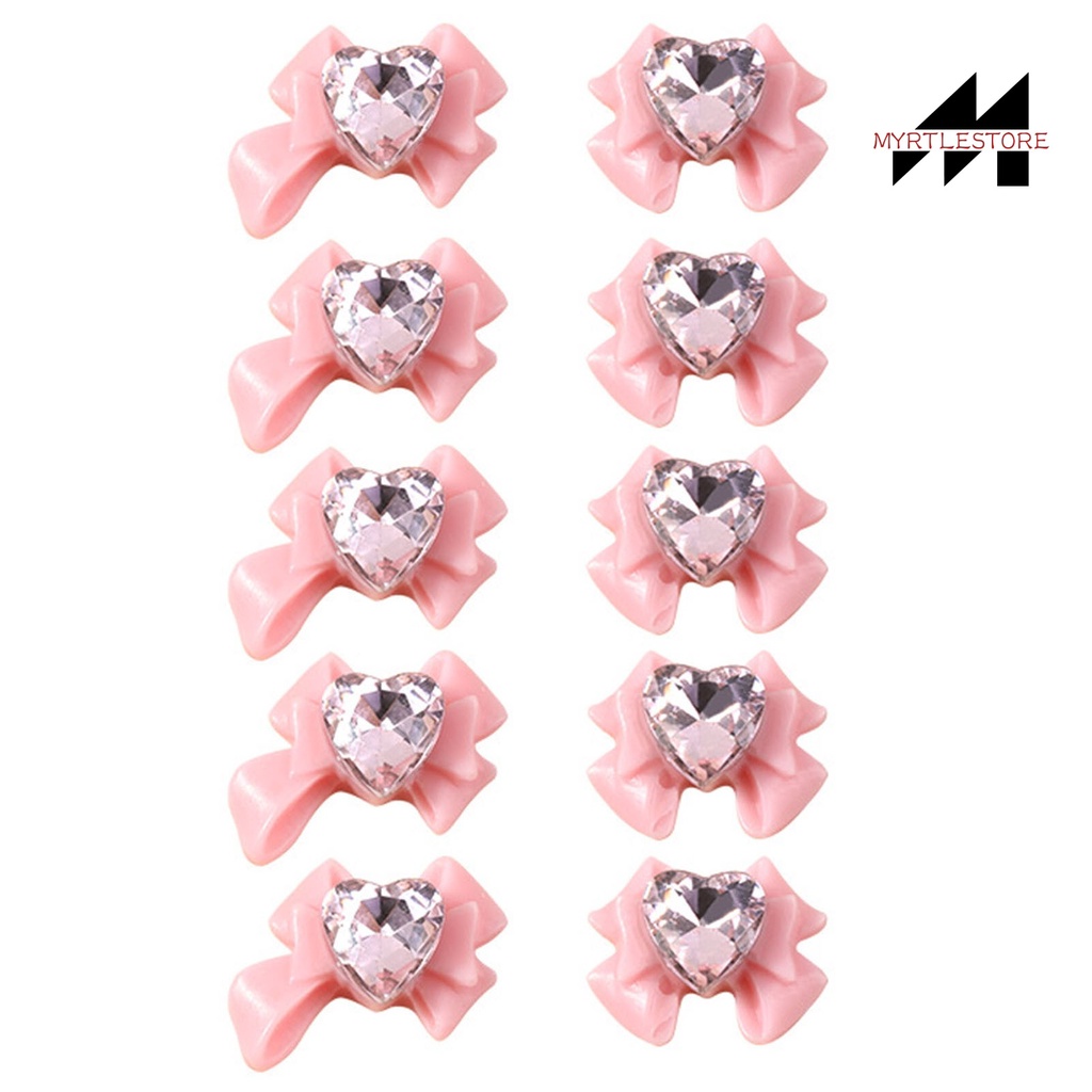 Set 10 Phụ Kiện Đá 3d Lấp Lánh Trang Trí Móng Tay diy