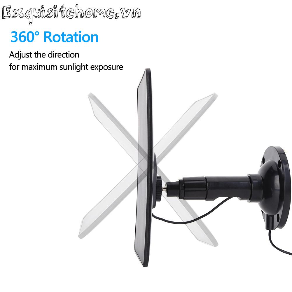 Tấm Sạc Pin Năng Lượng Mặt Trời 5v 20w Dành Cho camera An Ninh Ngoài Trời