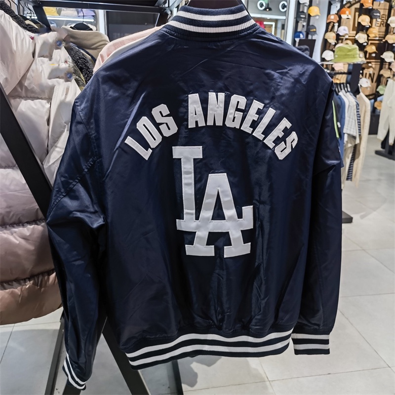 Áo Khoác Bóng Chày Thêu logo mlb ny Cá Tính Cho Cặp Đôi