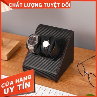 Hộp xoay đồng hồ cơ Hộp đựng đồng hồ 1 đến 2 chiếc Tự động lên cót với chế độ xoay lắc tự động