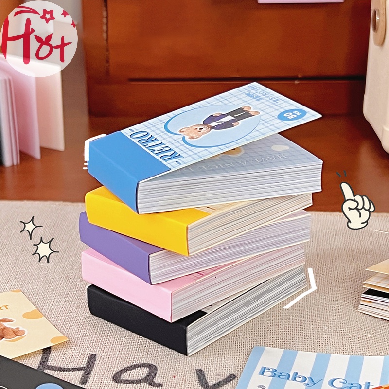 Jr Set 50 Tờ Nhãn Dán Trang Trí Sổ Tay diy Hình Gấu Dễ Thương