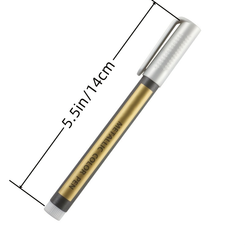 Bộ 10 Bút Lông Đánh Dấu Kim Loại Hoàn Hảo Cho Vẽ Đá, Thẻ Giấy Đen, Sổ Lưu Niệm & Nhiều Hơn!