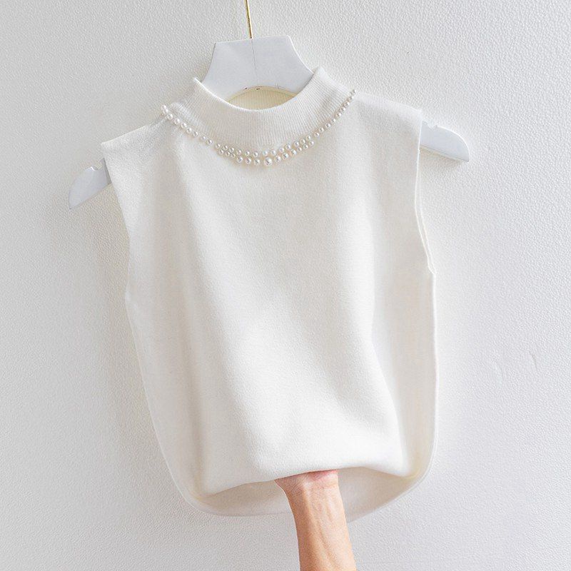 Áo Dệt Kim Hai Dây Thiết Kế Mới Thời Trang Mùa Thu Dành Cho Nữ