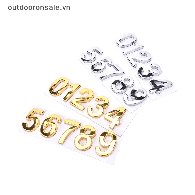 Hình Dán Kí Tự Số Cửa Khách Sạn Nhà
