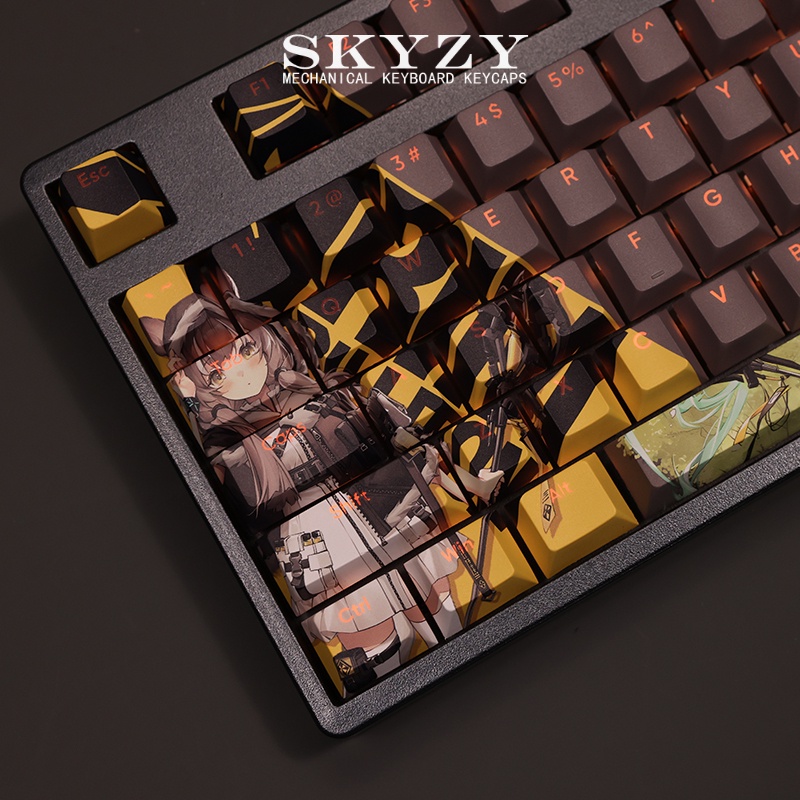 Honeycaps cherry profile arknights anime Nhuộm Bàn Phím Cơ Học Keycap
