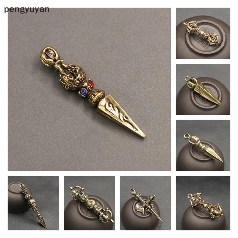 Mặt Dây Chuyền Thủ Công Phật Giáo Cầu Nguyện Bằng Đồng Cứng vintage