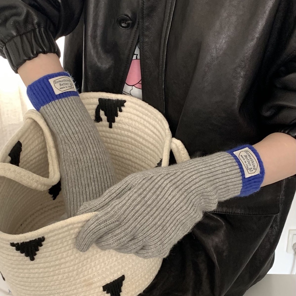 Găng Tay Giữ Ấm Mùa Thu Đông Có Thể Chạm Màn Hình Cảm Ứng Phong Cách Hàn Quốc Cho Nữ