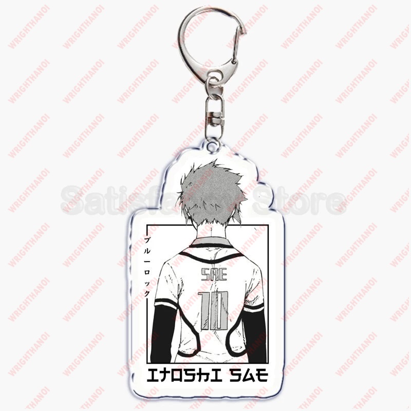 Móc Khóa Blue Lock Anime Bóng Đá Meguru Yoichi Acrylic Dễ thương phụ kiện trang trí balo túi xách