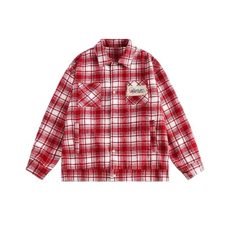 Áo Sơ Mi Tay Dài Dáng Rộng Thêu Họa Tiết Thời Trang Đường Phố Mỹ 2023 Cho Nam Nữ