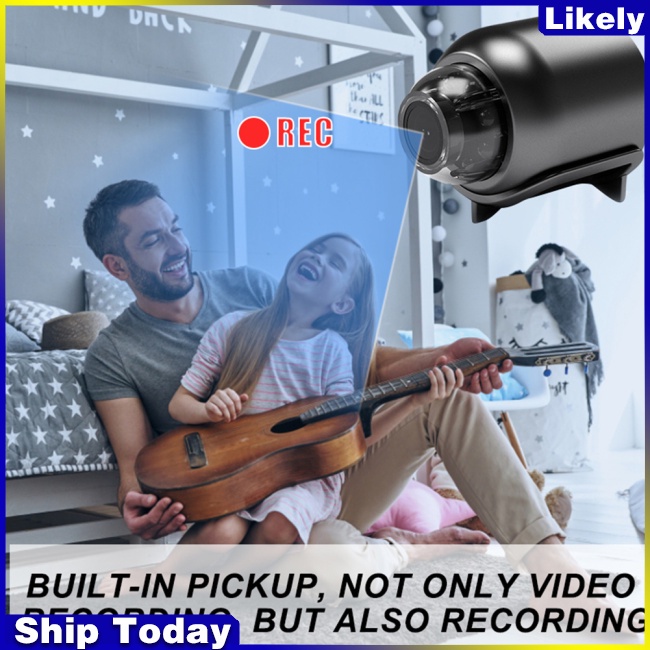 Camera mini x5 hd 1080p Tầm Nhìn Ban Đêm Trọng Lượng Nhẹ Màu Trong Suốt