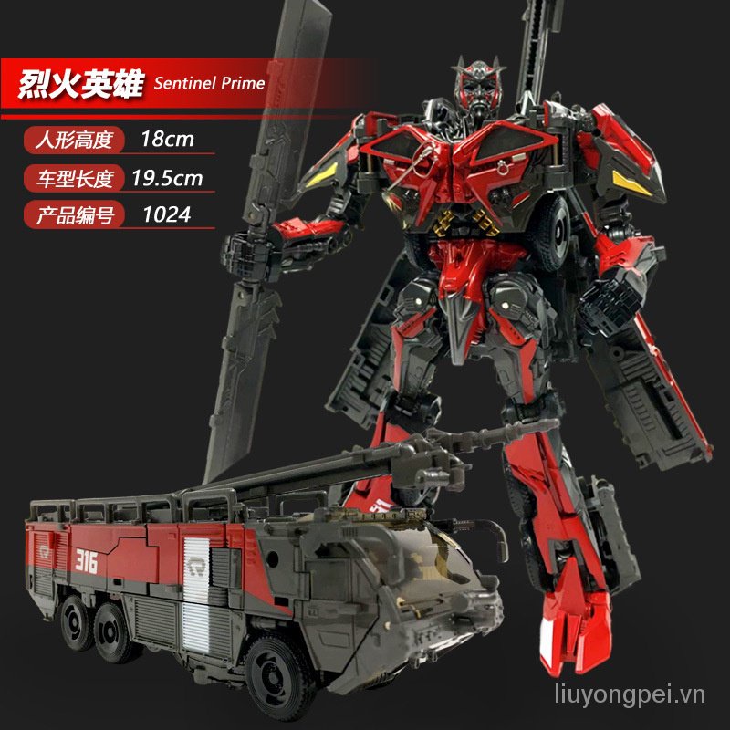 Baiwei TW1024B fire hero simple with movie version of the enemy of heaven accessories bag fire truck toy model AISV