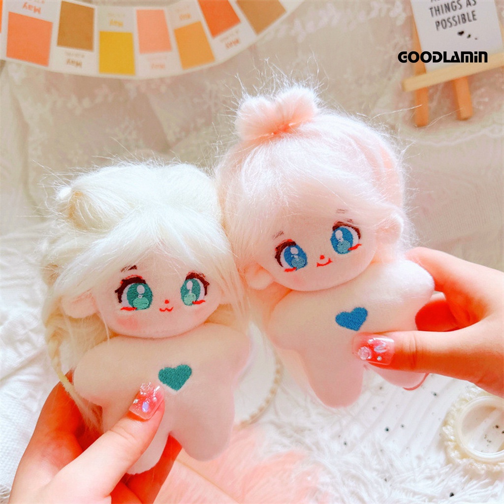 Goodlarxx Búp Bê Vải cotton 10cm Hình Cô Gái Mắt To Dễ Thương