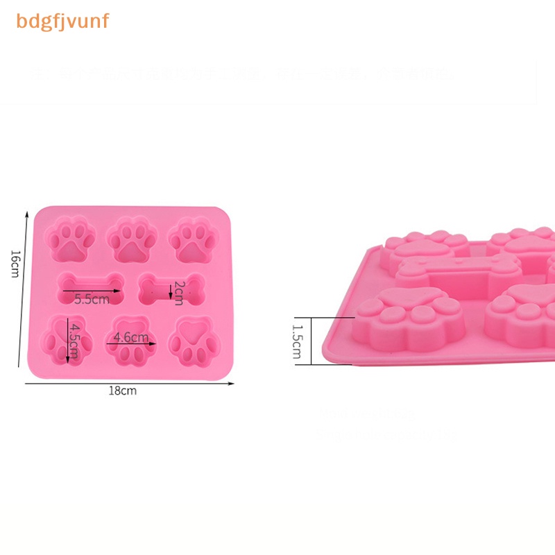 Khuôn Silicon Làm Bánh Hình Dấu Chân Chó 3d vn