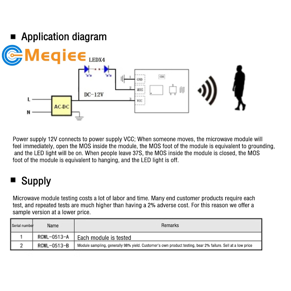 Mô-đun Cảm Biến radar rcwl-0513 Cho Lò Vi Sóng