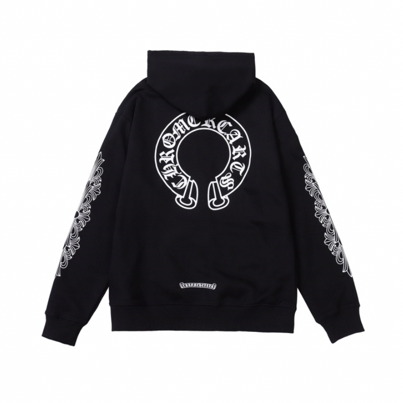 Chr Áo Khoác Có Mũ Dáng Rộng Bằng cotton Nguyên Chất Có Khóa Kéo In Hình Trái Tim Thời Trang Cao Cấp Dành Cho Nam Và Nữ