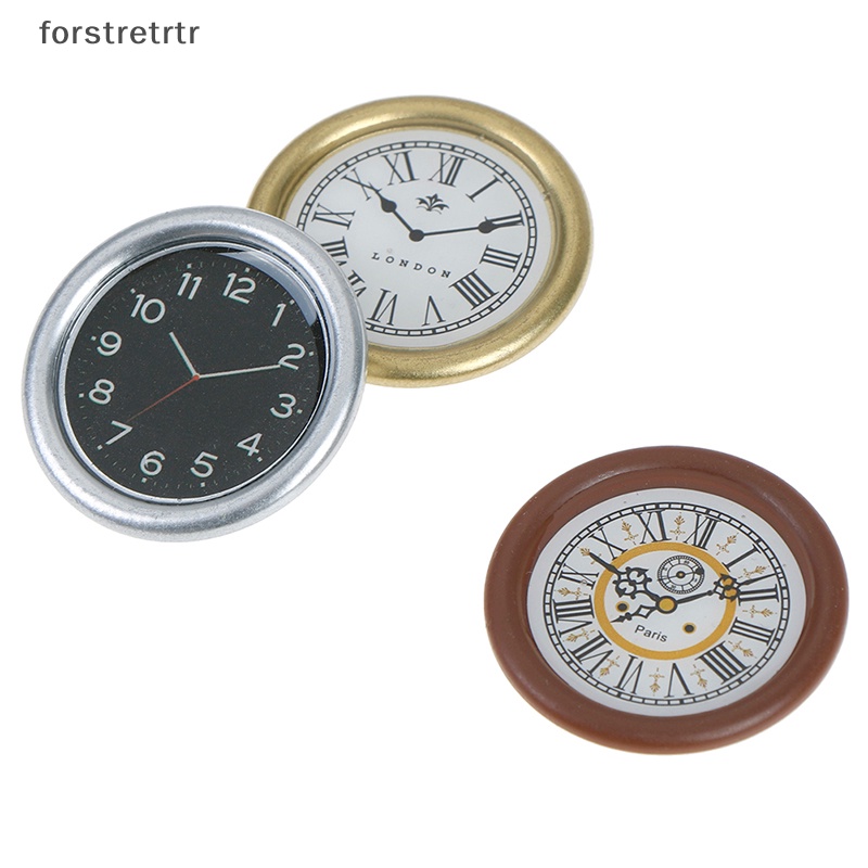 Forstretrtr Đồng Hồ Treo Tường Tỉ Lệ 1: 12 Trang Trí Nhà Búp Bê