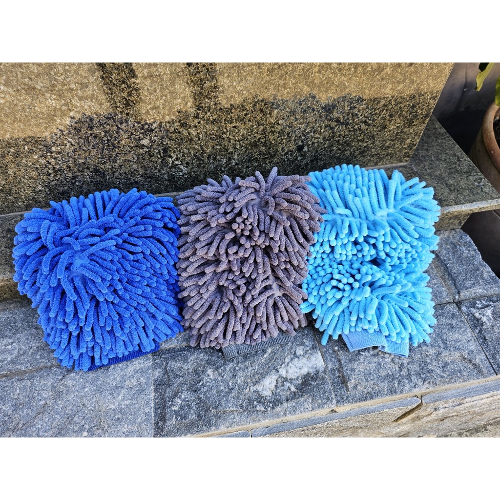 Bao Tay Rửa Xe Sợi San Hô MICROFIBER Mẫu Lớn Cao Cấp