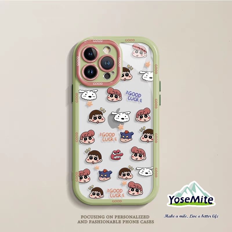 Cậu bé bút chì shin chan case ốp lưng trong suốt ốp Acrylic Ốp Điện Thoại Có Túi Khí Cho samsung a12 a03s a11 a03 a23 a14 a13 a04e a04s a53 a73 a33 a52 a51 a71 a72 a22 a32 a02