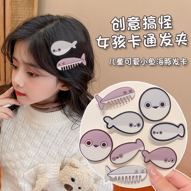 Kẹp Tóc Hình Cá Nhỏ Dễ Thương Cho Bé Gái